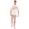 Blanc - Rouge - Back - Coca-Cola - Ensemble de pyjama - Homme