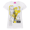 Blanc - Jaune - Noir - Front - Beauty And The Beast - T-shirt WE ARE TOGETHER NOW - Fille