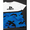 Blanc - Bleu - Noir - Back - Playstation - T-shirt - Garçon