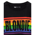 Noir - Bleu - Orange - Back - Blondie - T-shirt court - Femme
