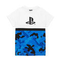 Bleu - Blanc - Noir - Front - Playstation - T-shirt - Garçon