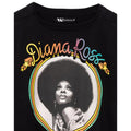 Noir - Blanc - Back - Diana Ross - T-shirt court - Femme