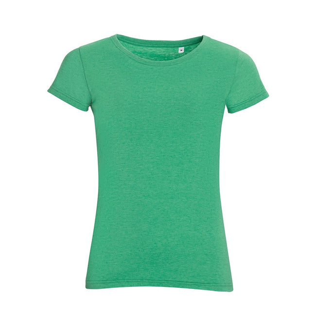Vert chiné - Front - SOLS - T-shirt à manches courtes - Femme