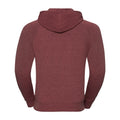 Rouge foncé - Back - Russell - Sweat-shirt zippé HD - Homme
