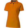Orange - bleu marine - Front - Slazenger Hacker - Polo à manches courtes - Femme