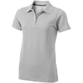 Gris - Front - Elevate - Polo manches courtes - Femme