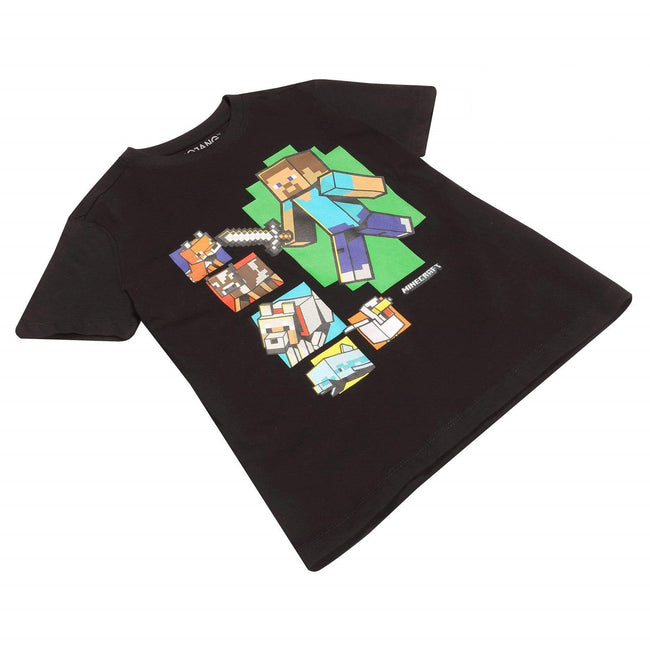 Noir - Lifestyle - Minecraft - T-shirt imprimé - Unisexe
