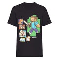 Noir - Front - Minecraft - T-shirt imprimé - Unisexe