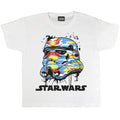 Blanc - Side - Star Wars - T-shirt CAMO - Garçon