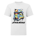 Blanc - Front - Star Wars - T-shirt CAMO - Garçon