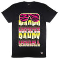 Noir - Jaune - Rose - Front - WWE - T-shirt MACHO MAN RANDY SAVAGE - Femme