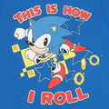 Rouge - bleu - Side - Sonic The Hedgehog - Ensemble de pyjama THIS IS HOW ROLL - Fille