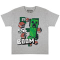 Gris - Side - Minecraft - T-shirt LIKE A BOSSSS - Fille