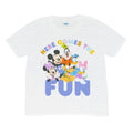 Blanc - Side - Mickey Mouse & Friends - T-shirt HERE COMES THE FUN - Bébé fille