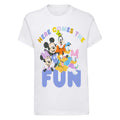 Blanc - Front - Mickey Mouse & Friends - T-shirt HERE COMES THE FUN - Bébé garçon