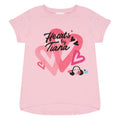 Rose clair Chiné - Front - Hearts By Tiana - T-shirt - Fille