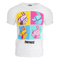 Blanc - Front - Fortnite - T-shirt motif imprimé Llama - Adulte mixte