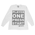Blanc - Lifestyle - Playstation - T-shirt PLAYER ONE PRESS START - Fille
