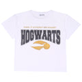 Blanc - Front - Harry Potter - T-shirt HOGWARTS - Fille