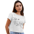 Blanc - Back - Friends - T-shirt court NYC DATES - Fille