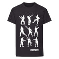 Noir - Front - Fortnite - T-shirt DANCING - Garçon