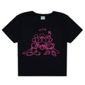 Noir - rose fluo - Front - Disney - T-shirt KISS - Femme