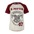 Beige - Bordeaux - Front - Harry Potter - T-shirt HOGWARTS - Fille