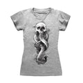 Gris chiné - Front - Harry Potter - T-shirt - Femme