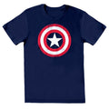 Bleu marine - Front - Captain America - T-shirt - Homme
