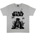 Gris chiné - Side - Star Wars - T-shirt - Garçon