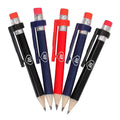 Bleu marine - Noir - Rouge - Front - Masters - Crayon à papier en bois