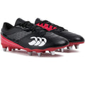 Noir - rouge - Front - Canterbury - Chaussures de rugby PHOENIX RAZE SG - Adulte
