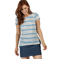 Bleu - Lifestyle - Regatta - T-shirt manches courtes LIMONITE - Femme