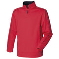 Rouge-Bleu marine - Front - Front Row - Sweatshirt à fermeture zippée - Homme