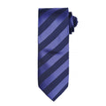Bleu marine-Bleu marine - Front - Premier - Cravate rayée - Homme (Lot de 2)