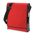 Rouge-Noir - Front - BagBase - Sac messager - 10 litres (Lot de 2)