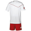 Blanc - rouge - Front - Lotto Sigma - Ensemble short et t-shirt de football - Garçon et Homme