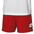 Blanc - rouge - Back - Lotto Sigma - Ensemble short et t-shirt de football - Garçon et Homme