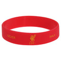 Rouge - Front - Bracelet officiel en caoutchouc du club de football Liverpool