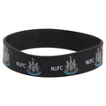 Noir - Front - Bracelet officiel en caoutchouc du club de football Newcastle United