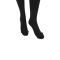 Noir - Back - FLOSO - Collants thermiques avec intérieur brossé (0.5 Tog, 140 Deniers) - Femme