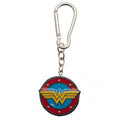 Rouge - Bleu - Doré - Front - Wonder Woman - Porte-clés 3D