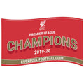 Rouge - or - Front - Liverpool FC - Drapeau PREMIER LEAGUE CHAMPIONS