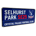 Bleu roi - Blanc - Rouge - Back - Crystal Palace FC - Plaque de rue