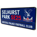 Bleu roi - Blanc - Rouge - Side - Crystal Palace FC - Plaque de rue