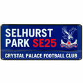 Bleu roi - Blanc - Rouge - Front - Crystal Palace FC - Plaque de rue