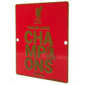 Rouge - or - Back - Liverpool FC - Panneau de fenêtre PREMIER LEAGUE CHAMPIONS