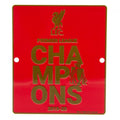 Rouge - or - Front - Liverpool FC - Panneau de fenêtre PREMIER LEAGUE CHAMPIONS