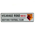 Gris - Noir - Rouge - Front - Watford FC - Panneau de fenêtre VICARAGE ROAD