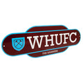 Rouge écarlate - Blanc - Bleu ciel - Side - West Ham United FC - Pancarte suspendue
